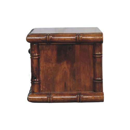 Bamboo 2 Drawer Wall-Mounted Bedside Table
