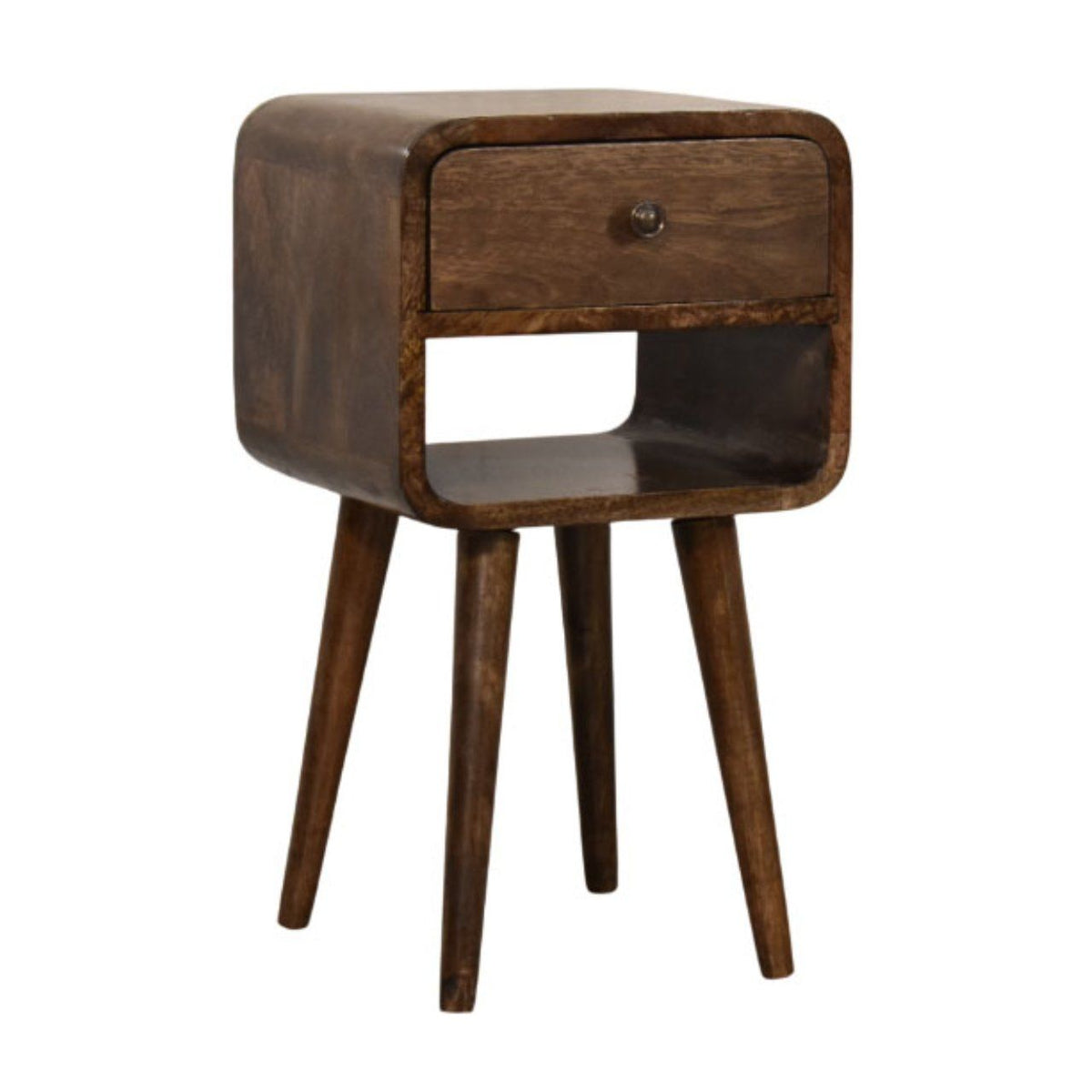 Rounded Open Shelf Bedside