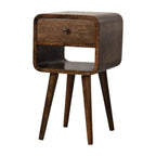 Rounded Open Shelf Bedside