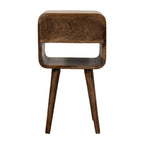 Rounded Open Shelf Bedside