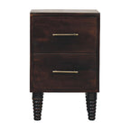 Spindle Mocha Bedside Table