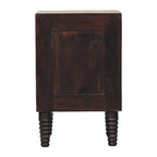 Spindle Mocha Bedside Table