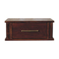 Wall-Mounted Bedside with Brass Handle