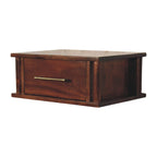 Wall-Mounted Bedside with Brass Handle
