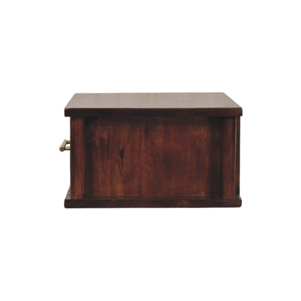Wall-Mounted Bedside with Brass Handle
