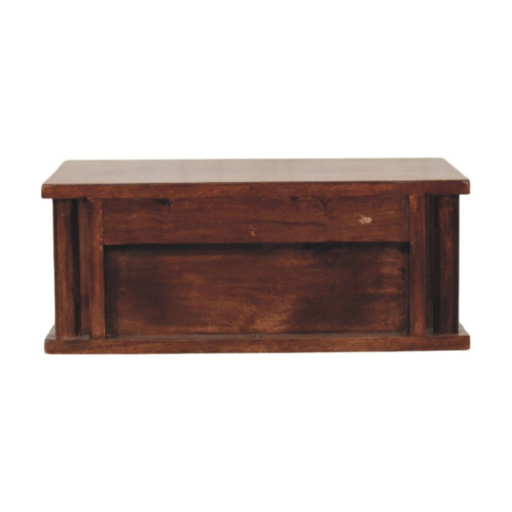 Wall-Mounted Bedside with Brass Handle