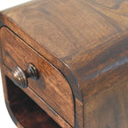 Curved Wall-Mounted Bedside