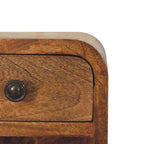Curved Wall-Mounted Bedside Table