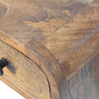 Curved Wall-Mounted Bedside Table