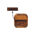 Curved Wall-Mounted Bedside Table