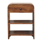 Open Shelf Bedside with Drawer