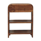Open Shelf Bedside with Drawer