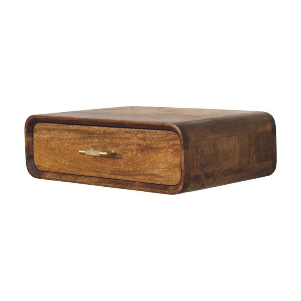 Curved Floating Bedside