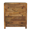 Oak-Tone Three Drawer Chest