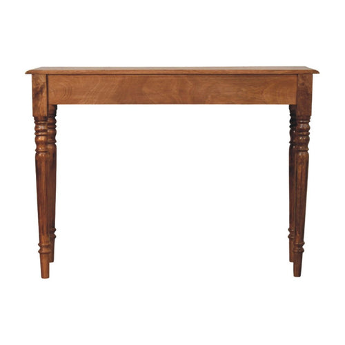 3 Drawer Console Table with Turned Legs