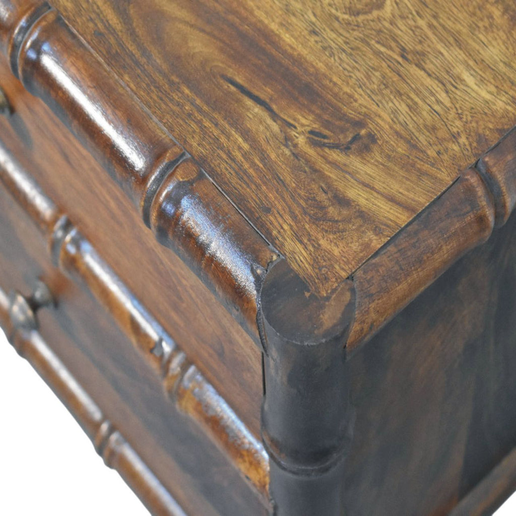 Bamboo Framed Bedside Table
