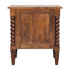 Spindle Beaded Bedside Table
