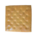 Tan Leather Upholstered Ottoman