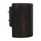 Velvet Mocha Round Side Table