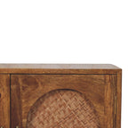 Arched Rattan Two-Door Sideboard