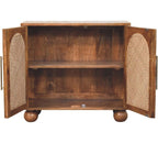 Arched Rattan Two-Door Sideboard