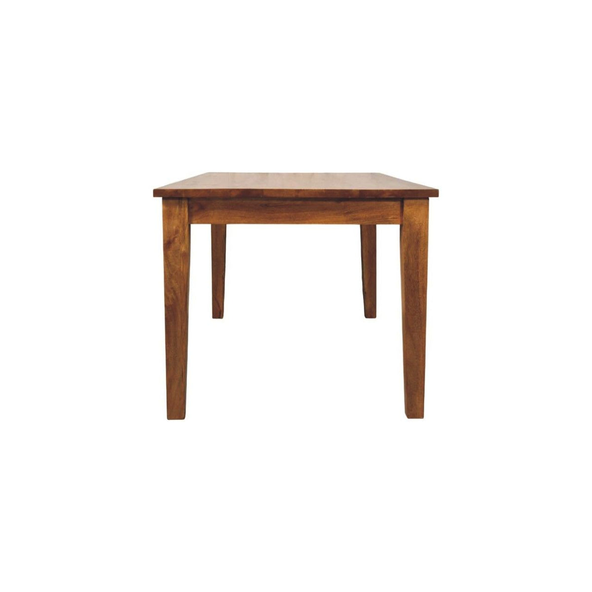 Classic Golden Teak Solid Wood Dining Table