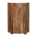 Curved Bedside with Marble Top