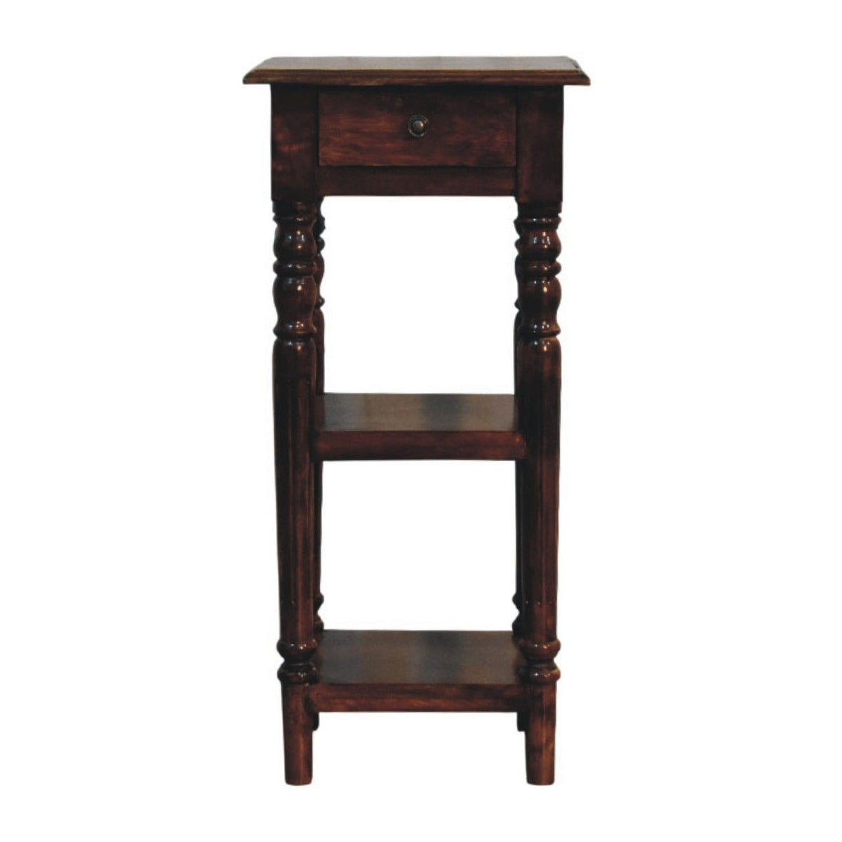 Tall Turned Leg Side Table