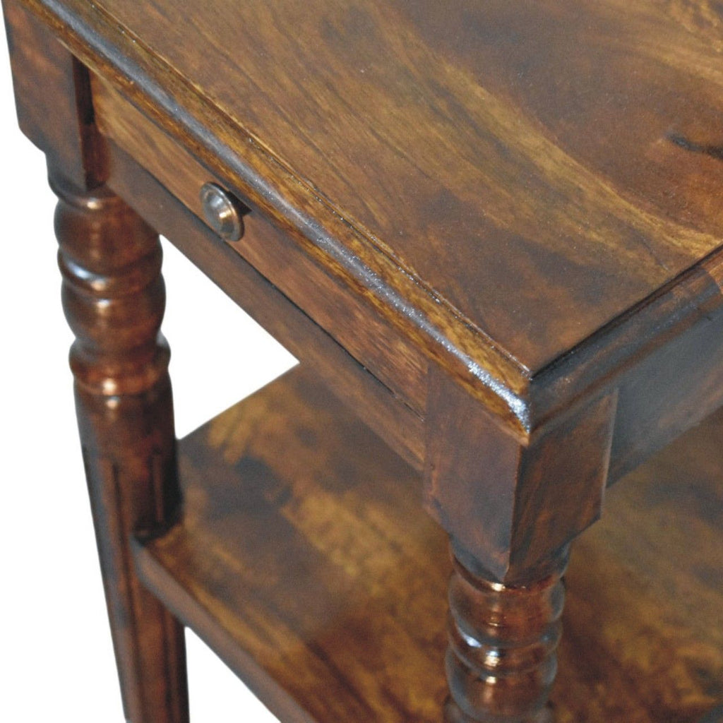 Tall Turned Leg Side Table