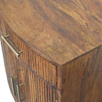 Milan Fluted Bedside Cabinet