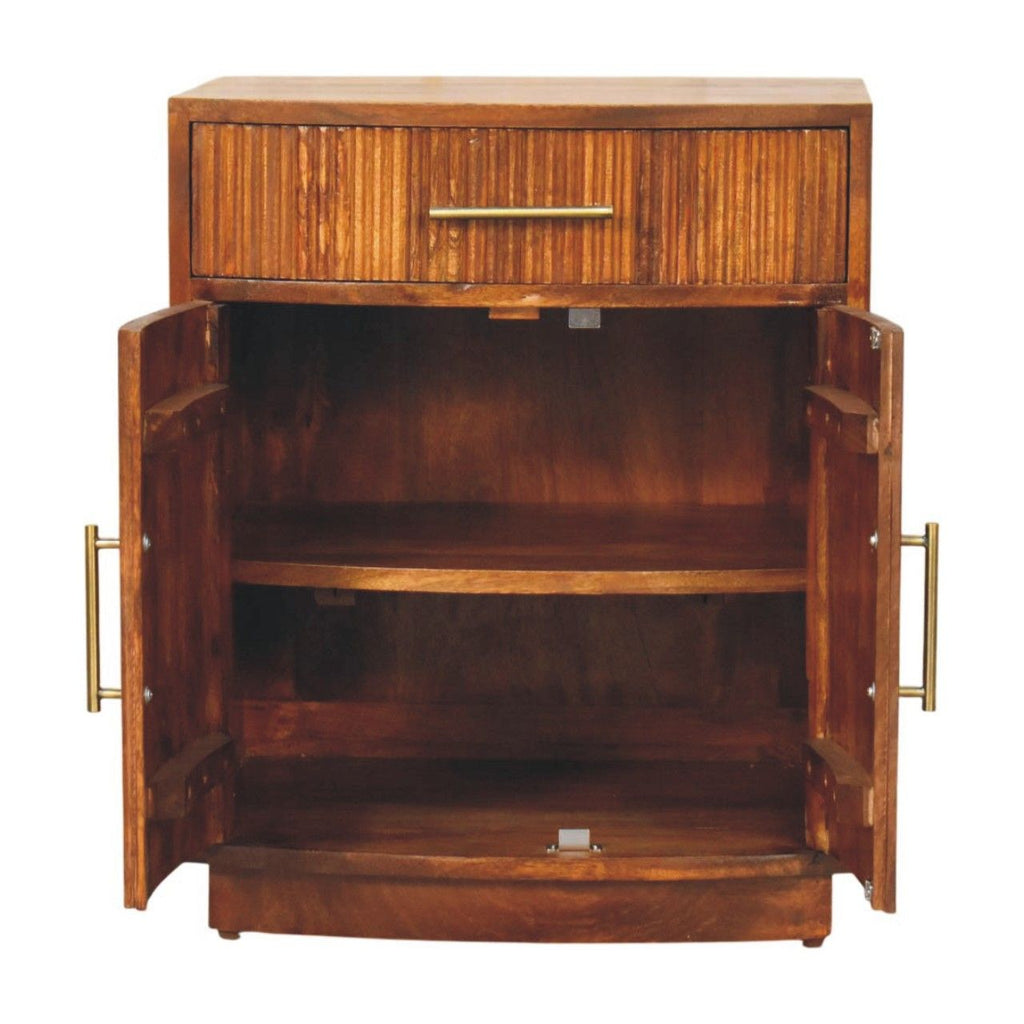 Milan Fluted Bedside Cabinet