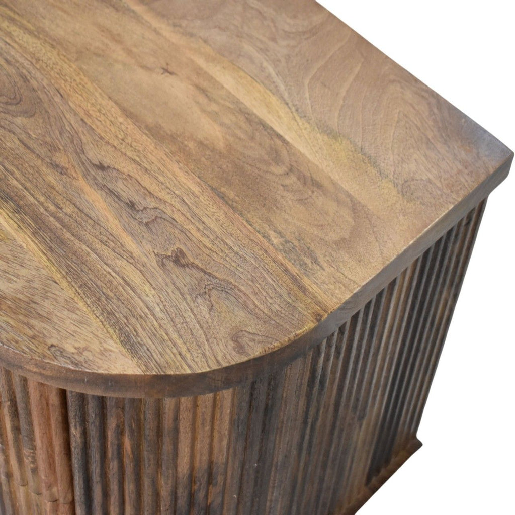 Curved 2 Drawer Bedside