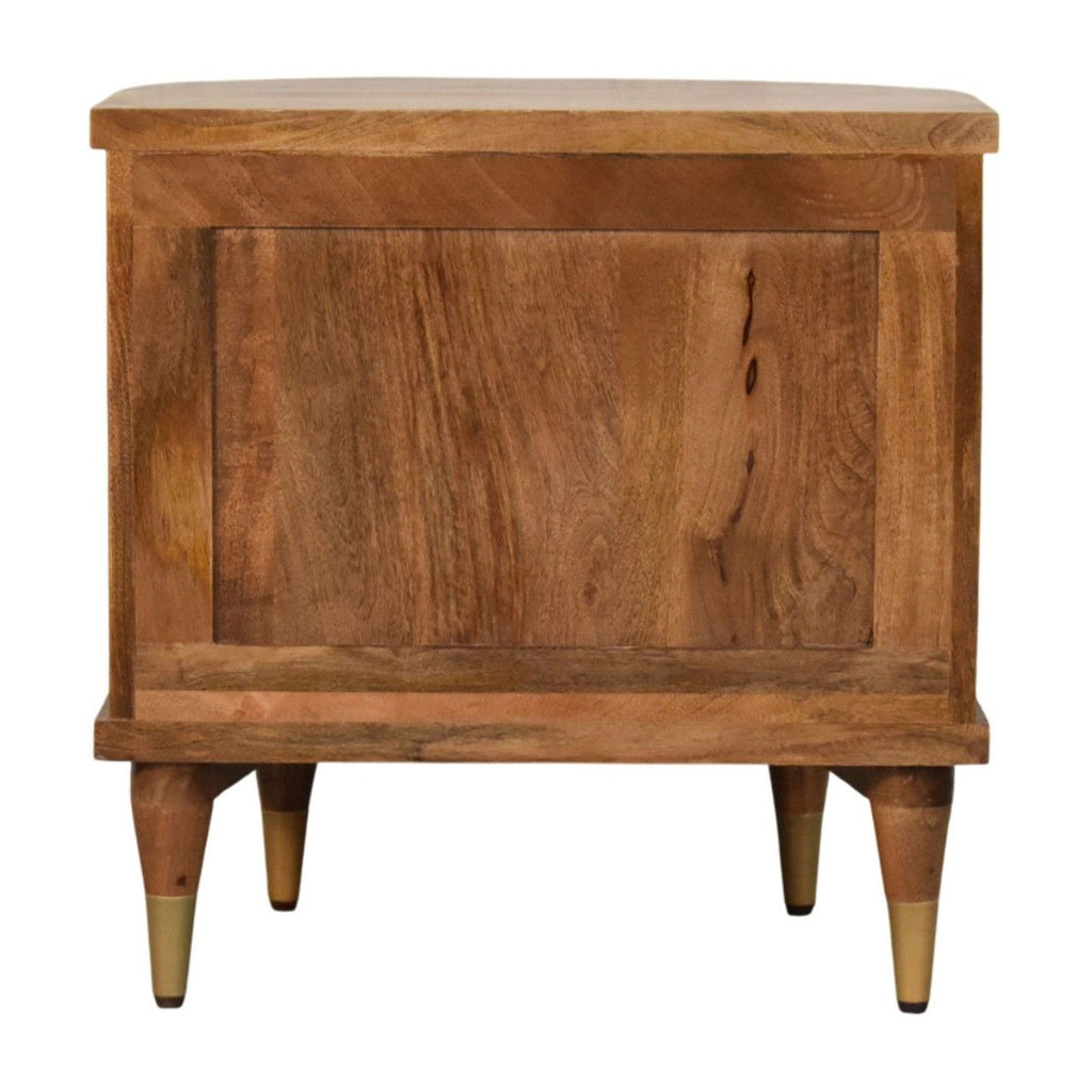 Curved 2 Drawer Bedside