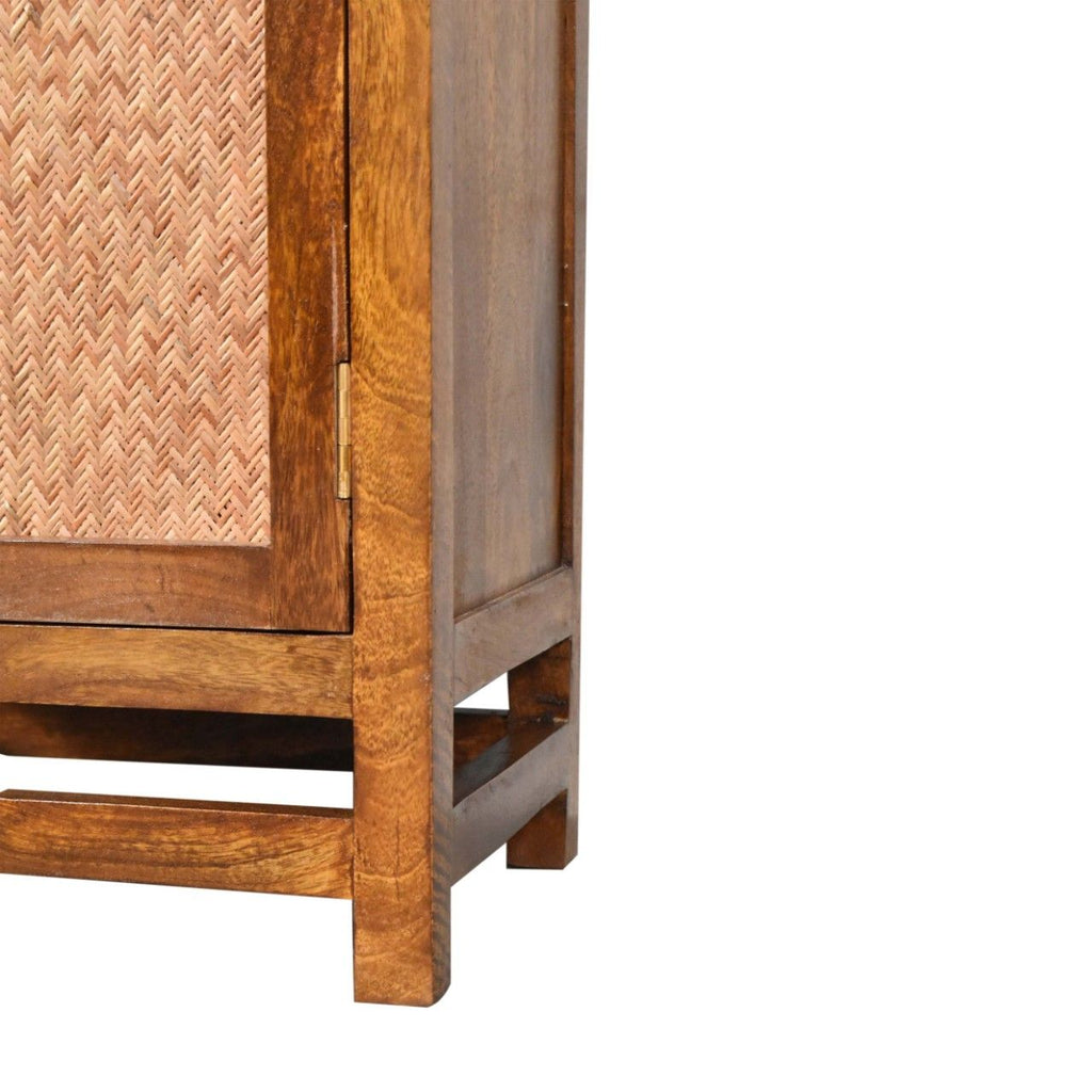 Chestnut Cane Door Display Unit