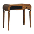 Curved Open Shelf Writing Desk