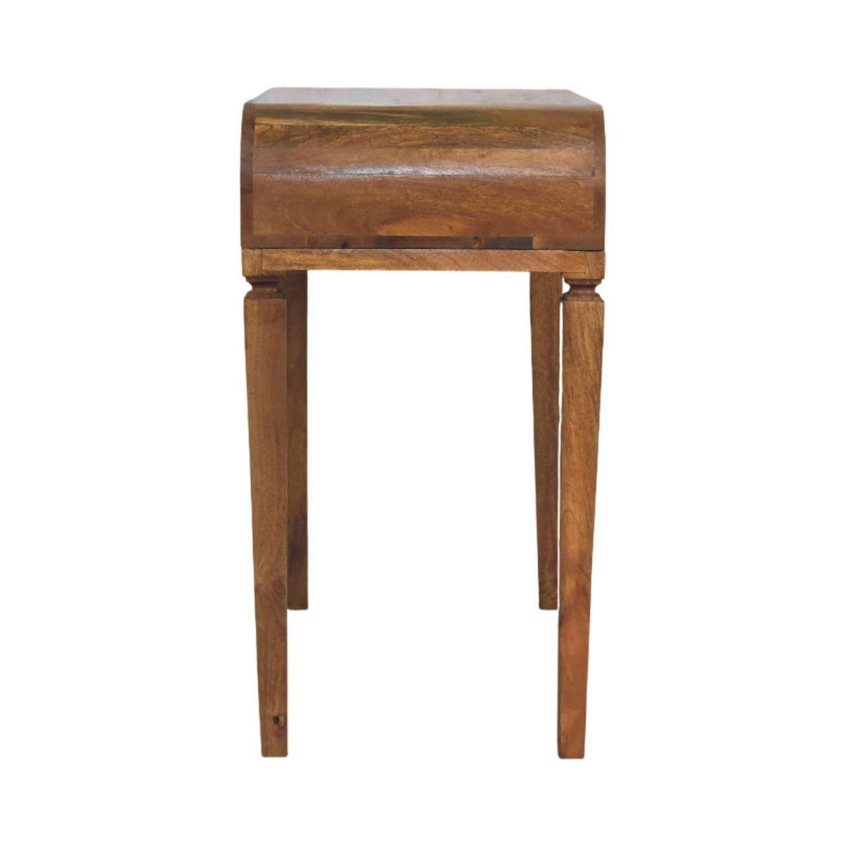 Curved Open Shelf Writing Desk