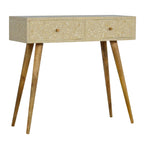 Floral Bone Inlay Console Table