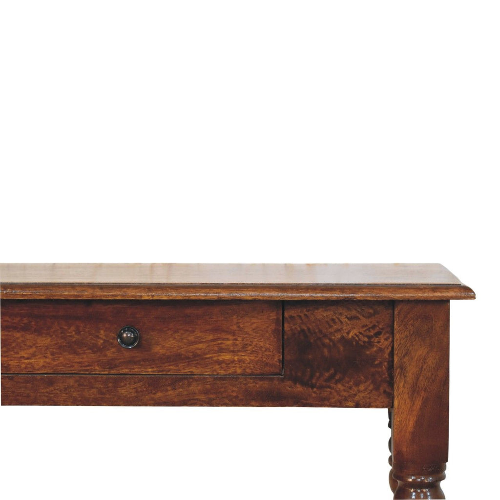 Heritage Turned-Leg Console Table