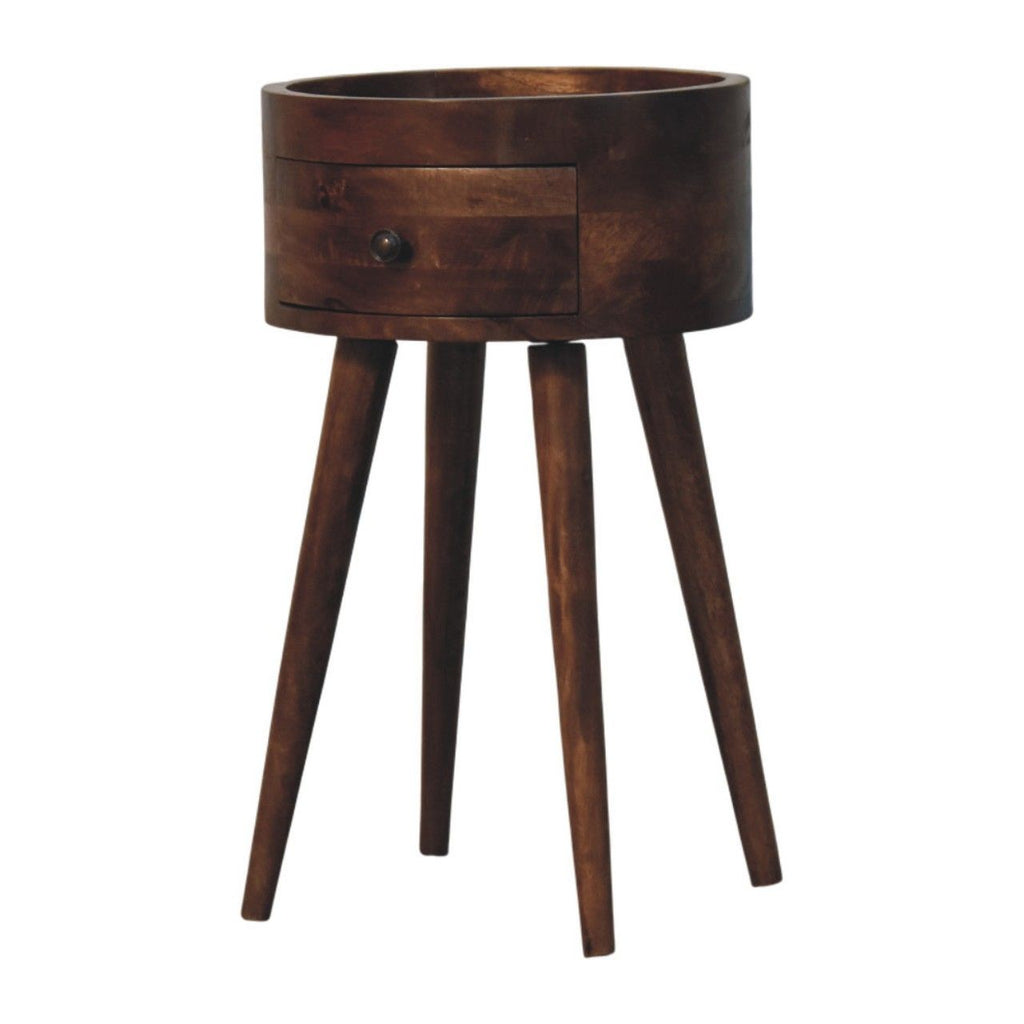 Roasted Almond Halo Side Table