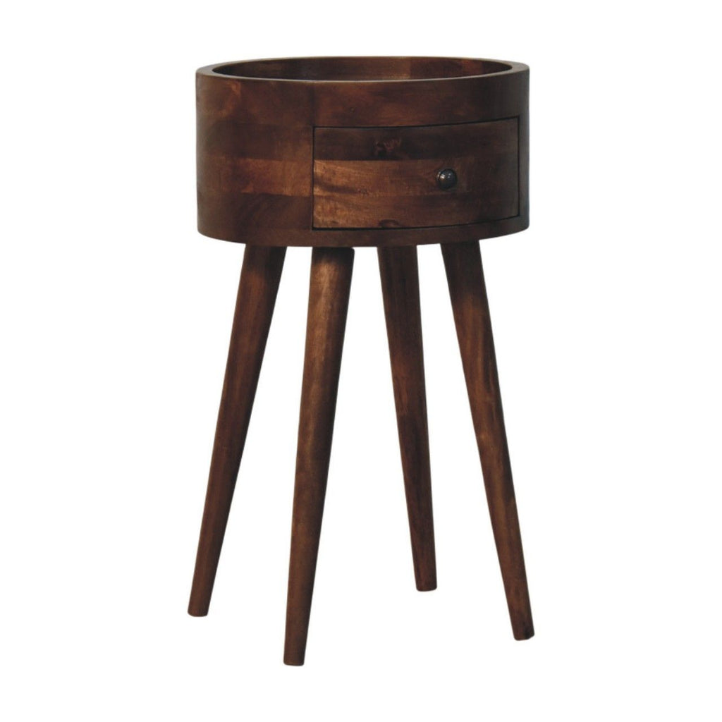 Roasted Almond Halo Side Table