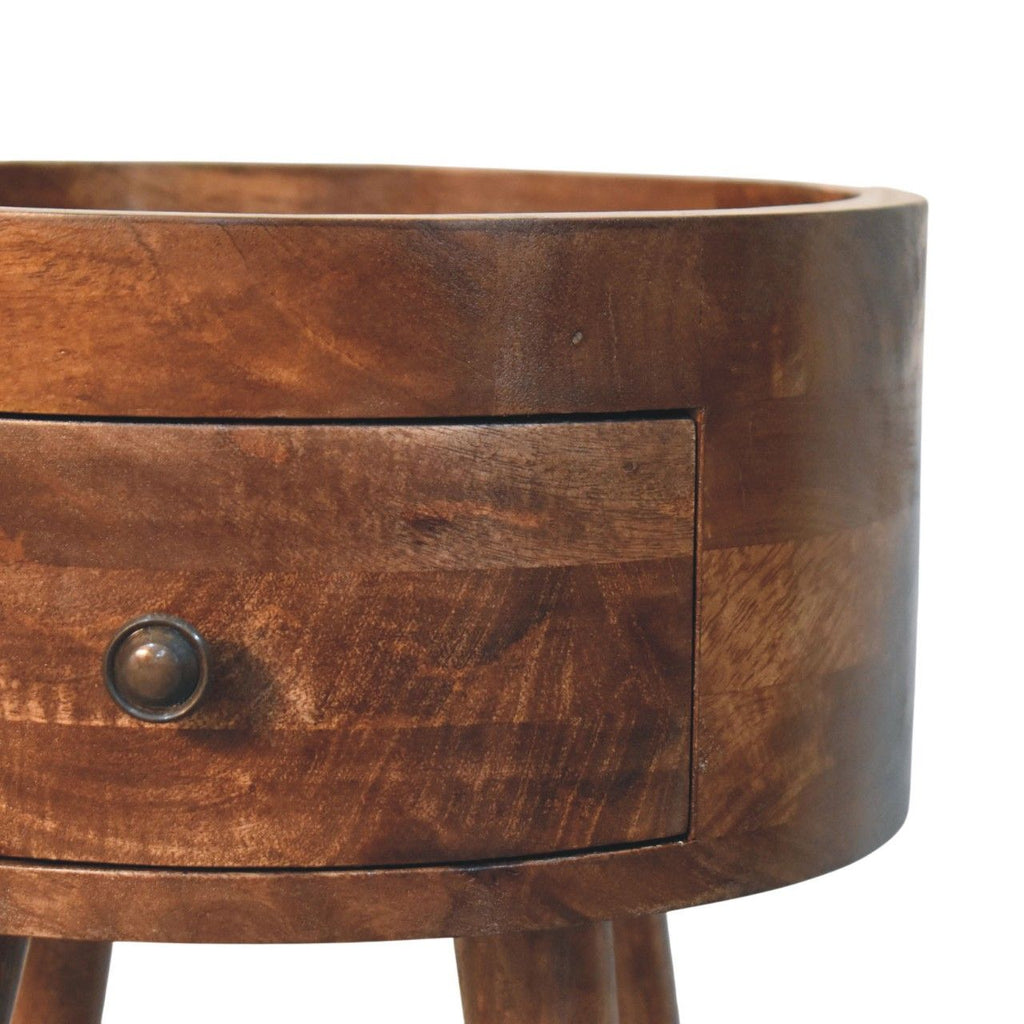 Roasted Almond Halo Side Table