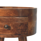Roasted Almond Halo Side Table