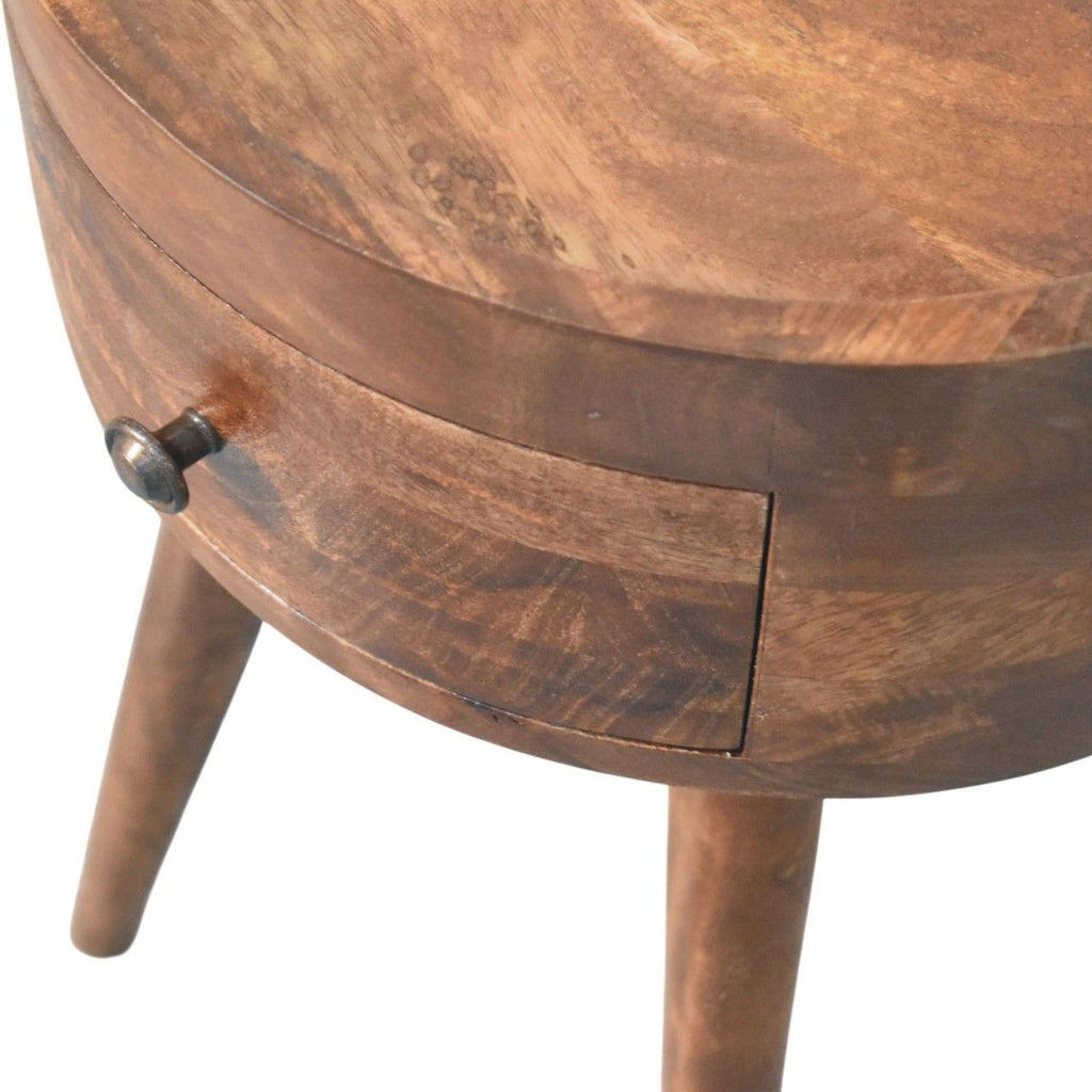 Roasted Almond Halo Side Table