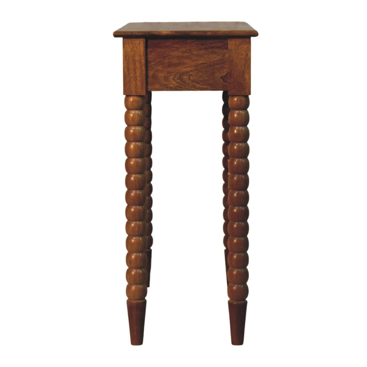 Amber Oak Spindle Console Table