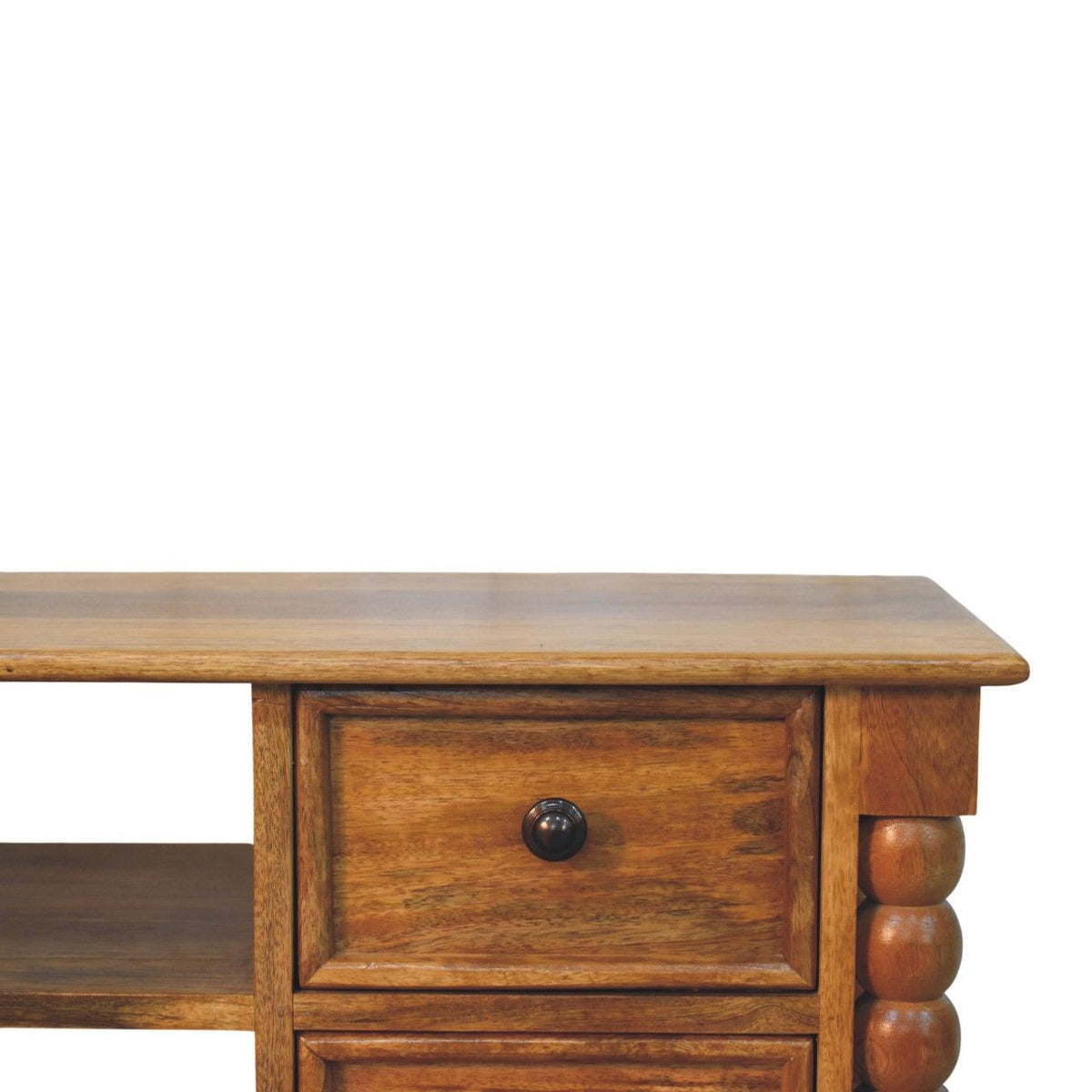 Amber Oak Spindle Media Unit
