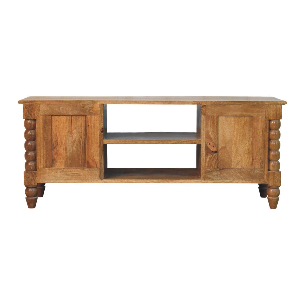 Amber Oak Spindle Media Unit