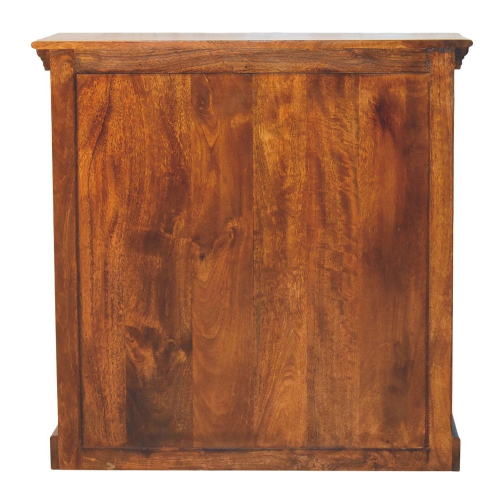Amber Oak Heritage Carved Cabinet