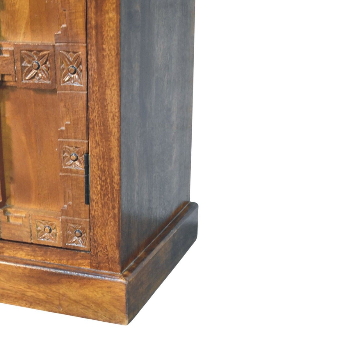 Amber Oak Heritage Carved Cabinet