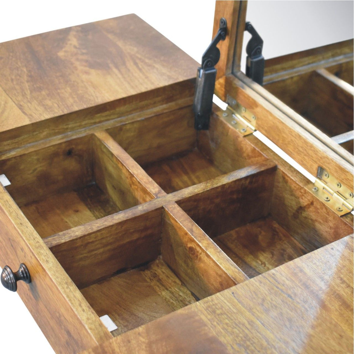 Amber Oak Spindle Dressing Table