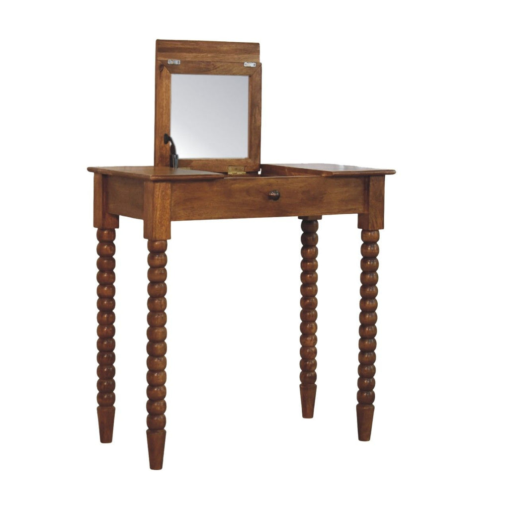 Amber Oak Spindle Dressing Table
